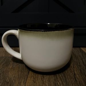 Sango Nova Black Large Coffee Tea Mug Kitchen Home Office Decor Drink Drinkware